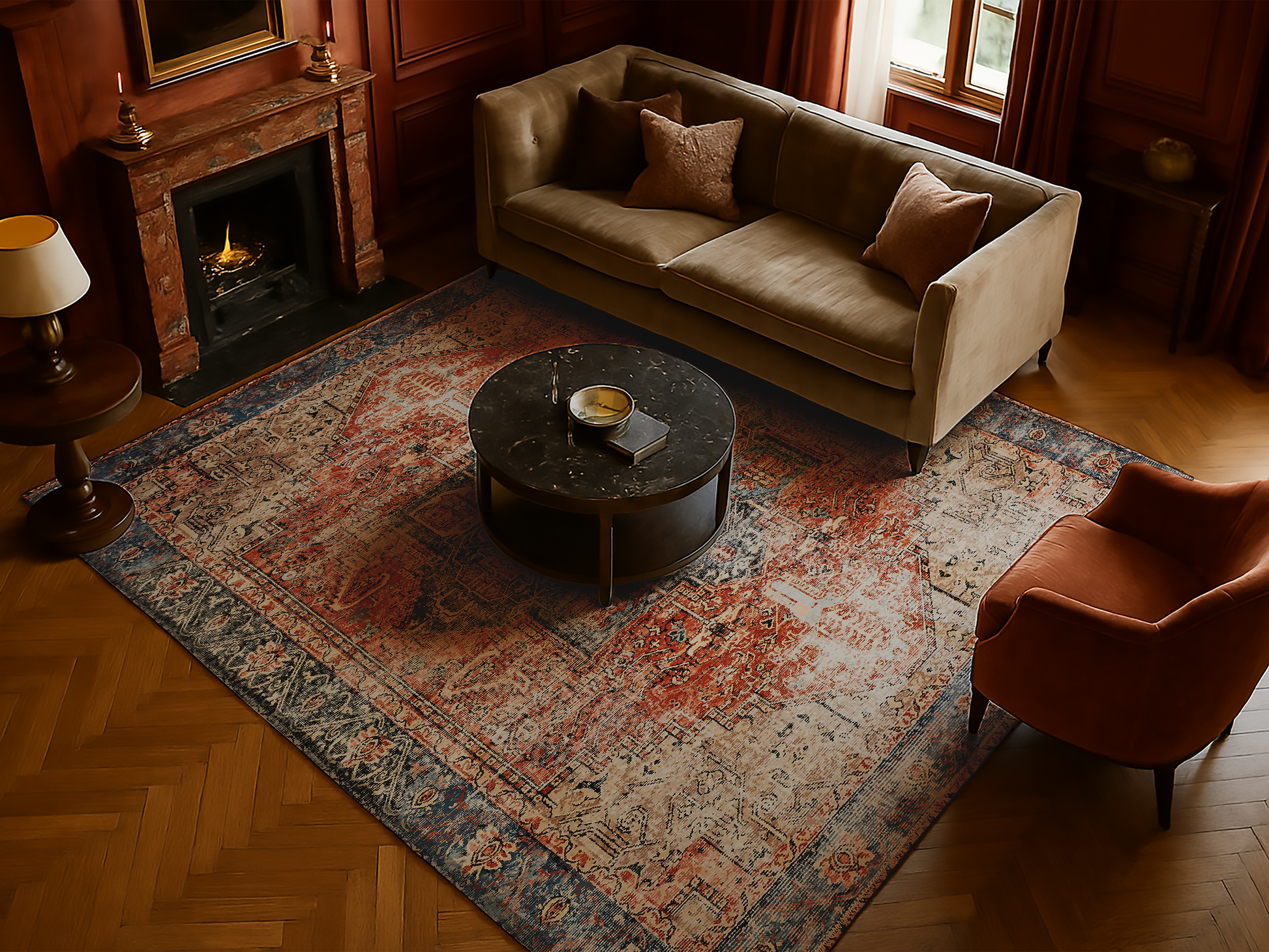 Cotty Home Premium Turkish Cotton, Washable Rug –  Non-Slip, Foldable, Multi-Size and Color