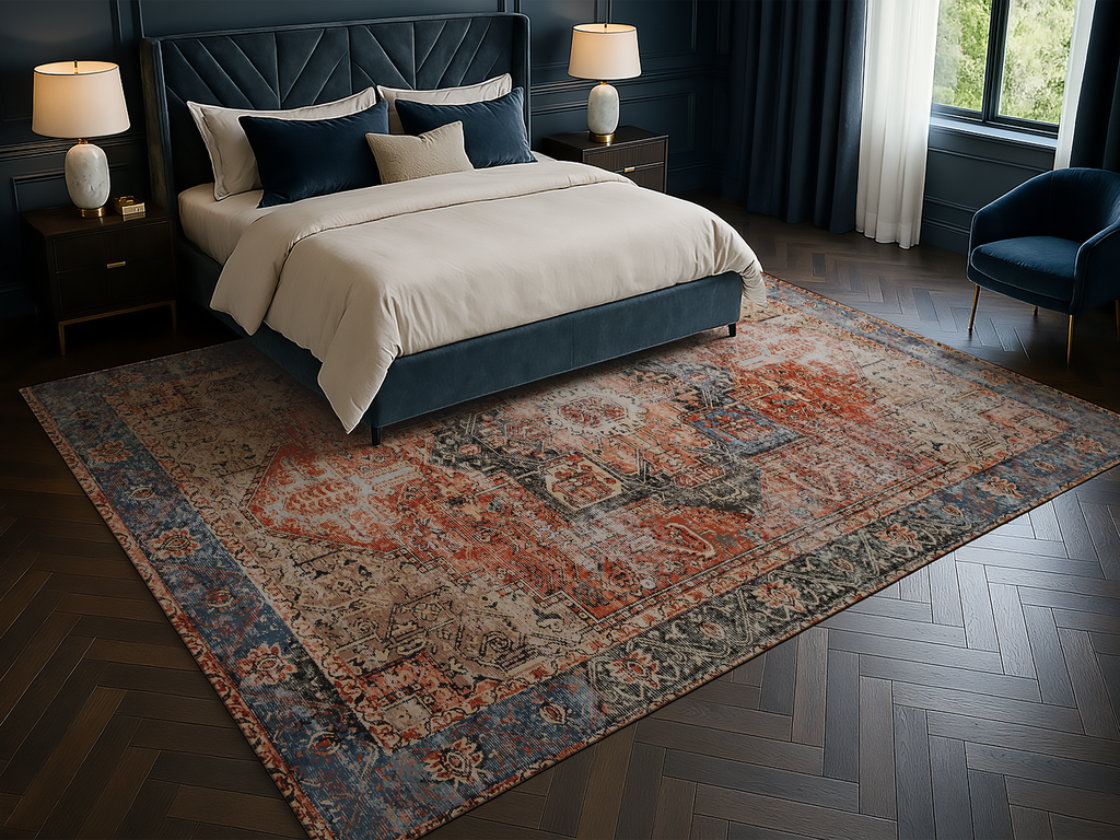 Cotty Home Premium Turkish Cotton, Washable Rug –  Non-Slip, Foldable, Multi-Size and Color