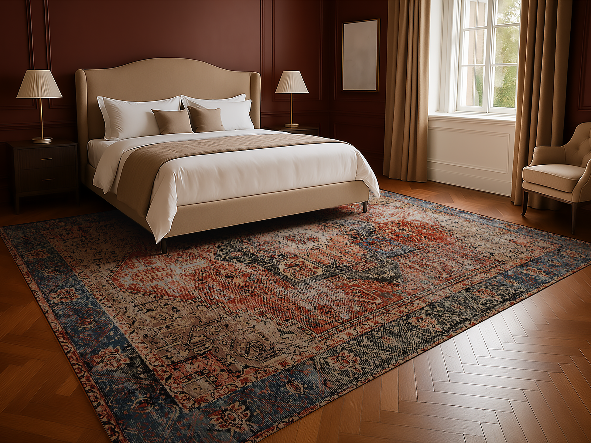Cotty Home Premium Turkish Cotton, Washable Rug –  Non-Slip, Foldable, Multi-Size and Color