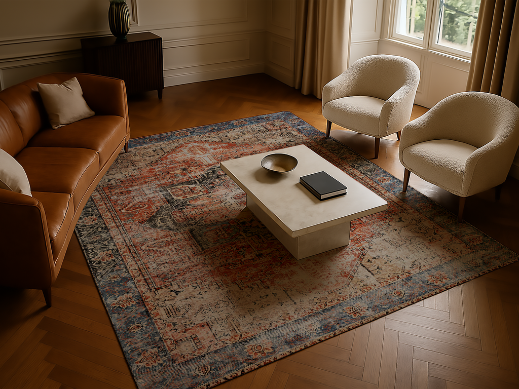 Cotty Home Premium Turkish Cotton, Washable Rug –  Non-Slip, Foldable, Multi-Size and Color