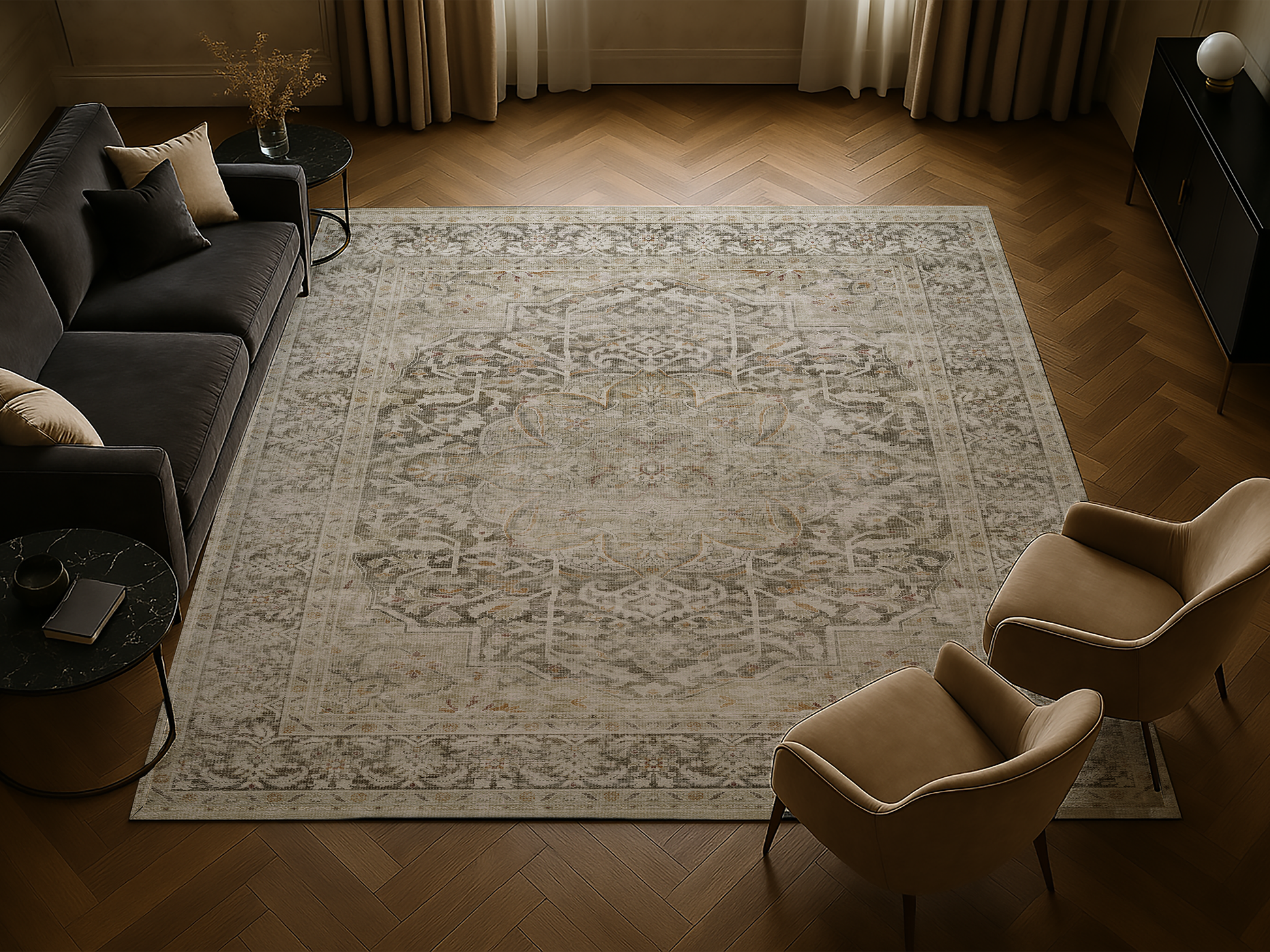 Cotty Home Premium Turkish Cotton, Washable Rug –  Non-Slip, Foldable, Multi-Size and Color