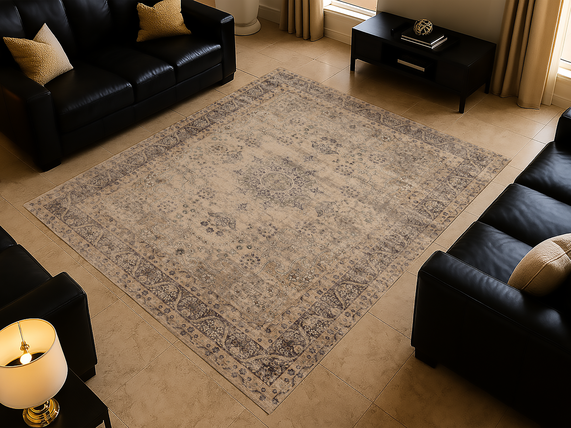 Cotty Home Premium Turkish Cotton, Washable Rug –  Non-Slip, Foldable, Multi-Size and Color