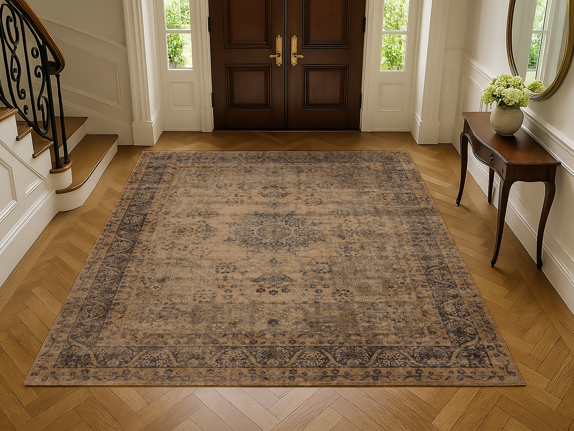 Cotty Home Premium Turkish Cotton, Washable Rug –  Non-Slip, Foldable, Multi-Size and Color
