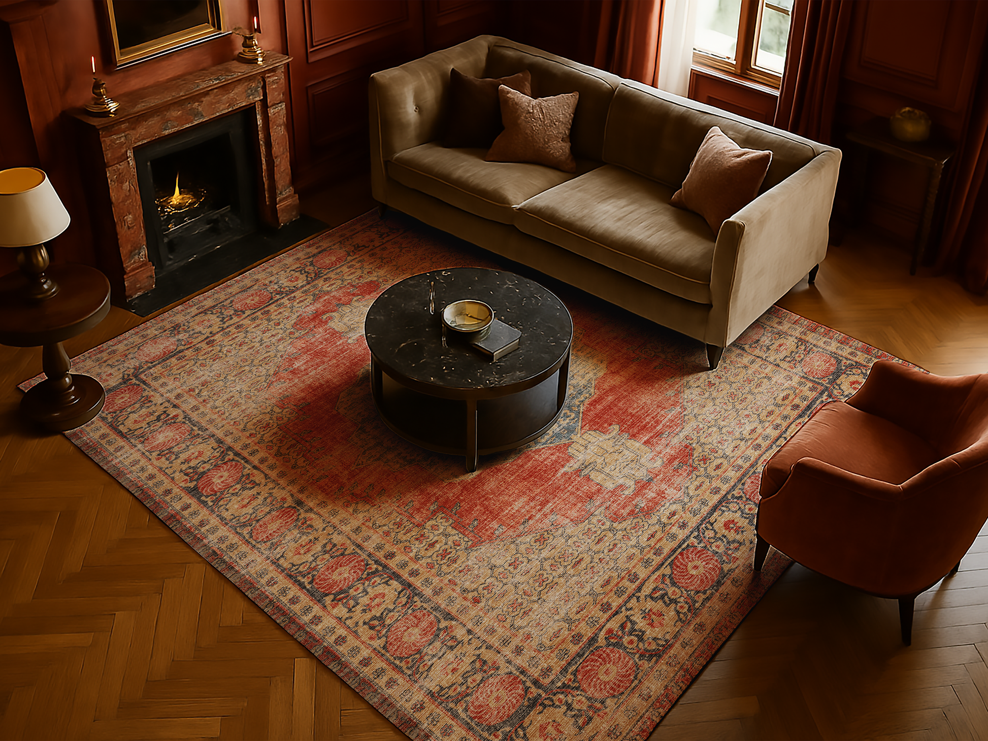 Cotty Home Premium Turkish Cotton, Washable Rug –  Non-Slip, Foldable, Multi-Size and Color