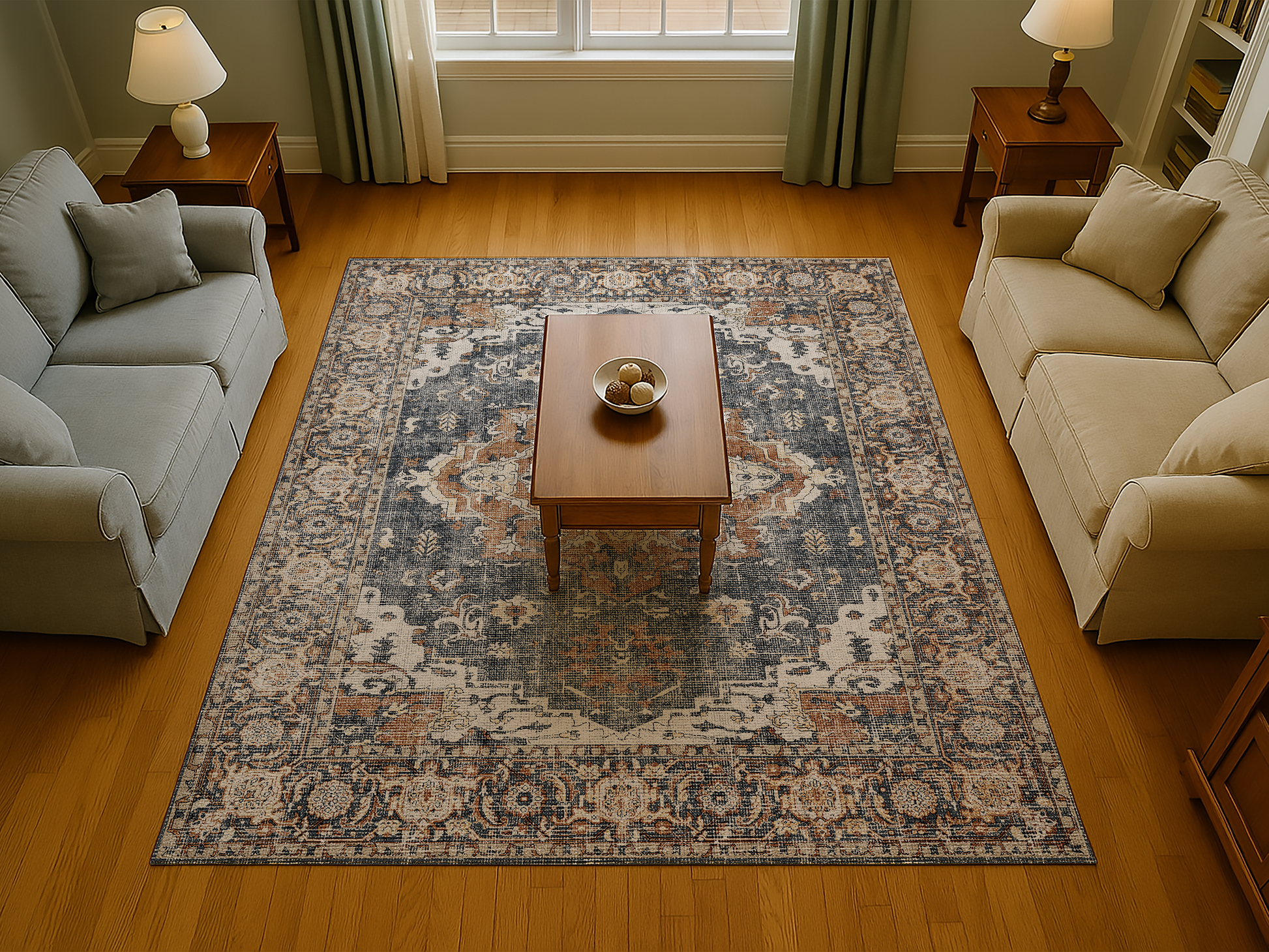 Cotty Home Premium Turkish Cotton, Washable Rug –  Non-Slip, Foldable, Multi-Size and Color