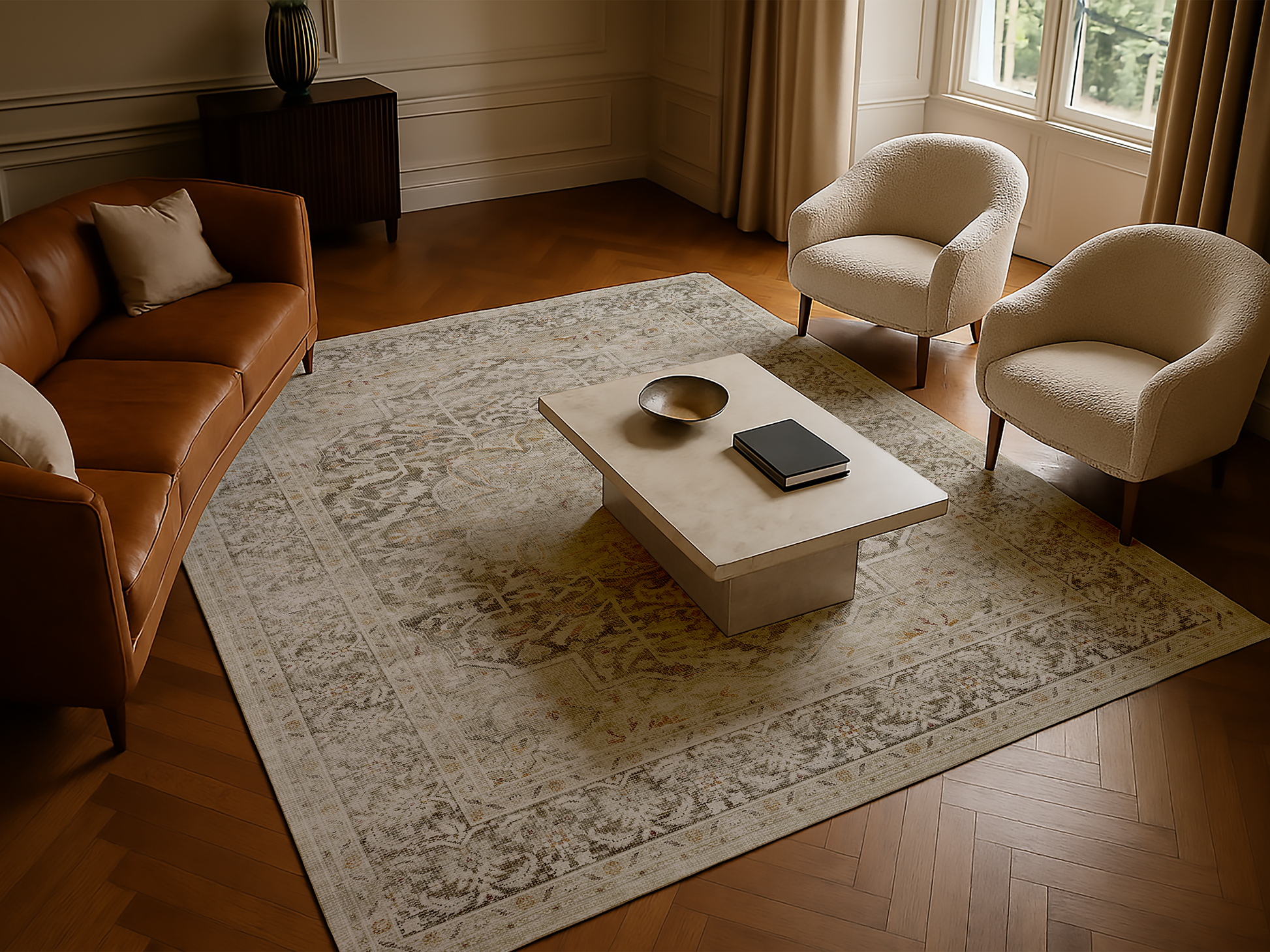 Cotty Home Premium Turkish Cotton, Washable Rug –  Non-Slip, Foldable, Multi-Size and Color