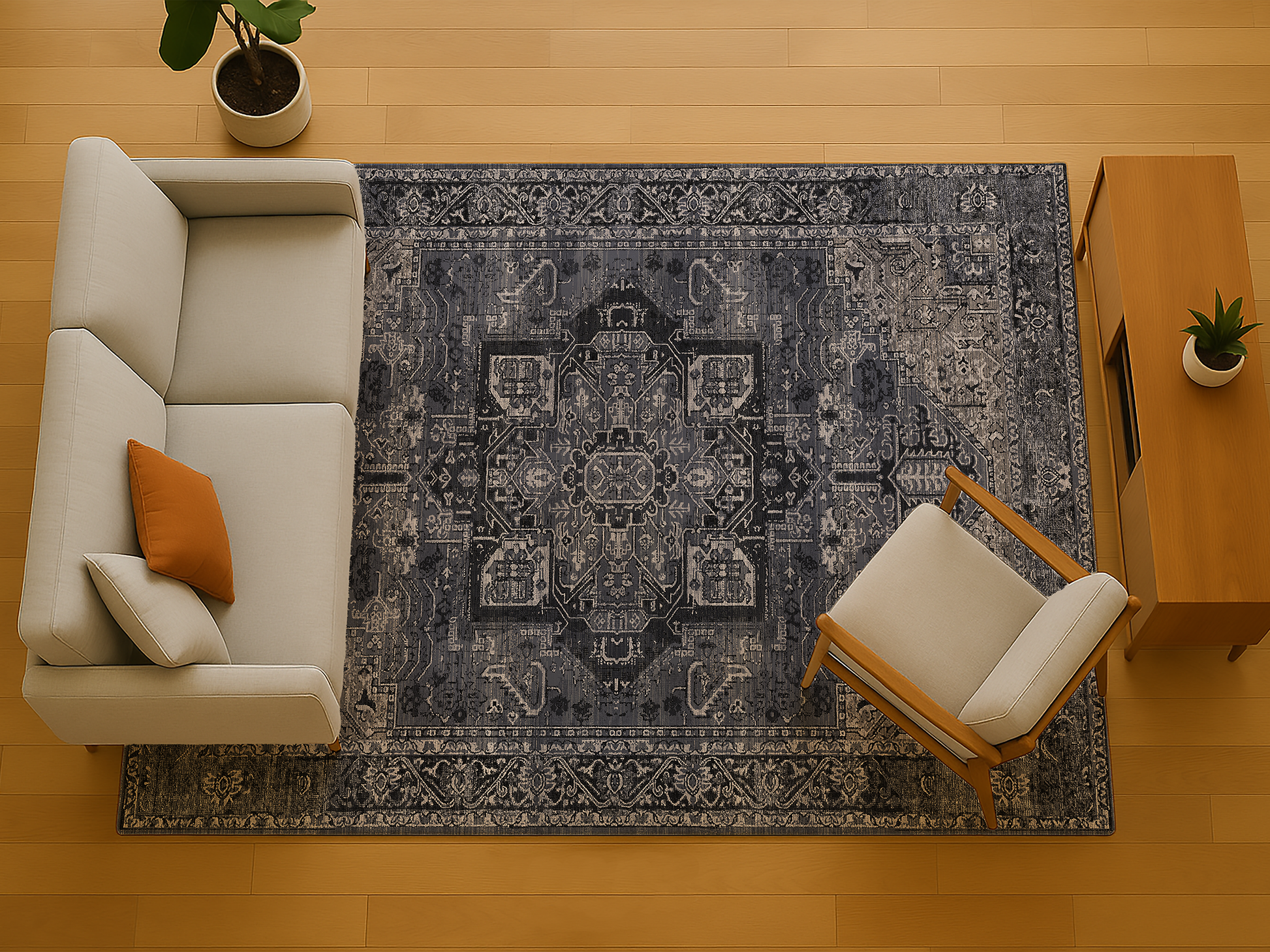 Cotty Home Premium Turkish Cotton, Washable Rug –  Non-Slip, Foldable, Multi-Size and Color