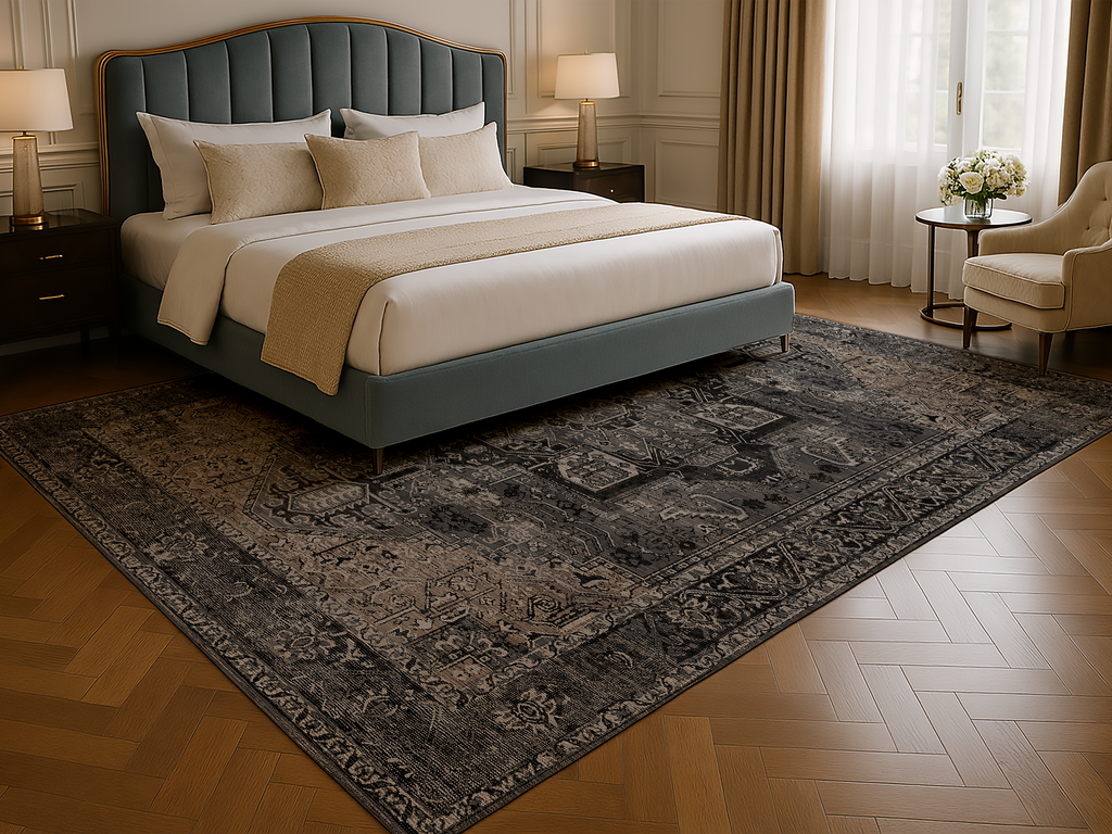 Cotty Home Premium Turkish Cotton, Washable Rug –  Non-Slip, Foldable, Multi-Size and Color