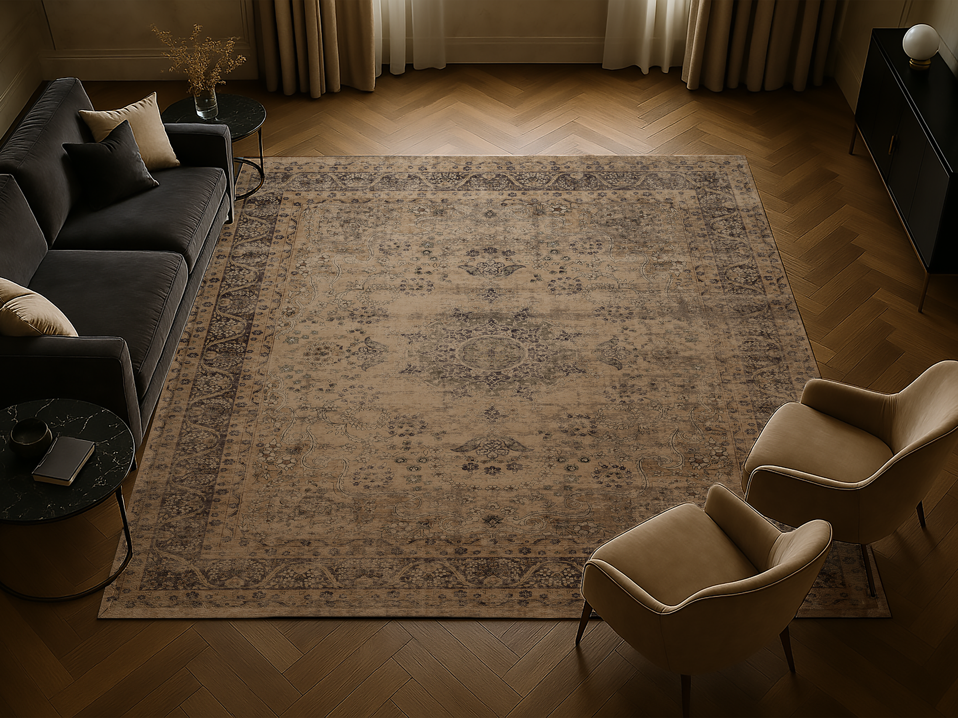 Cotty Home Premium Turkish Cotton, Washable Rug –  Non-Slip, Foldable, Multi-Size and Color