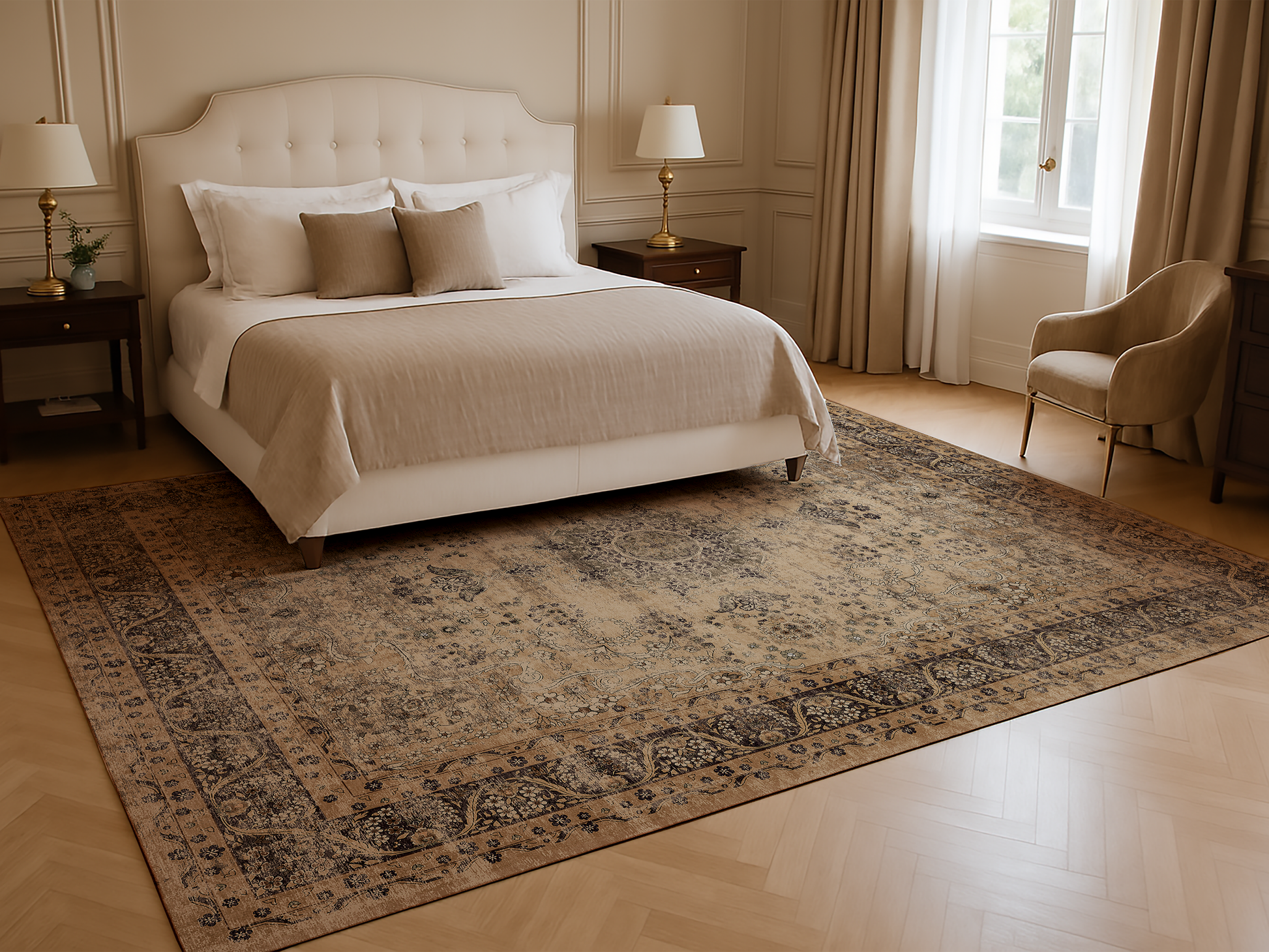 Cotty Home Premium Turkish Cotton, Washable Rug –  Non-Slip, Foldable, Multi-Size and Color