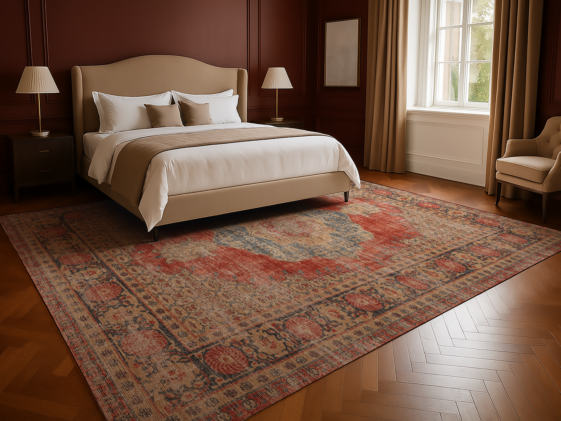 Cotty Home Premium Turkish Cotton, Washable Rug –  Non-Slip, Foldable, Multi-Size and Color