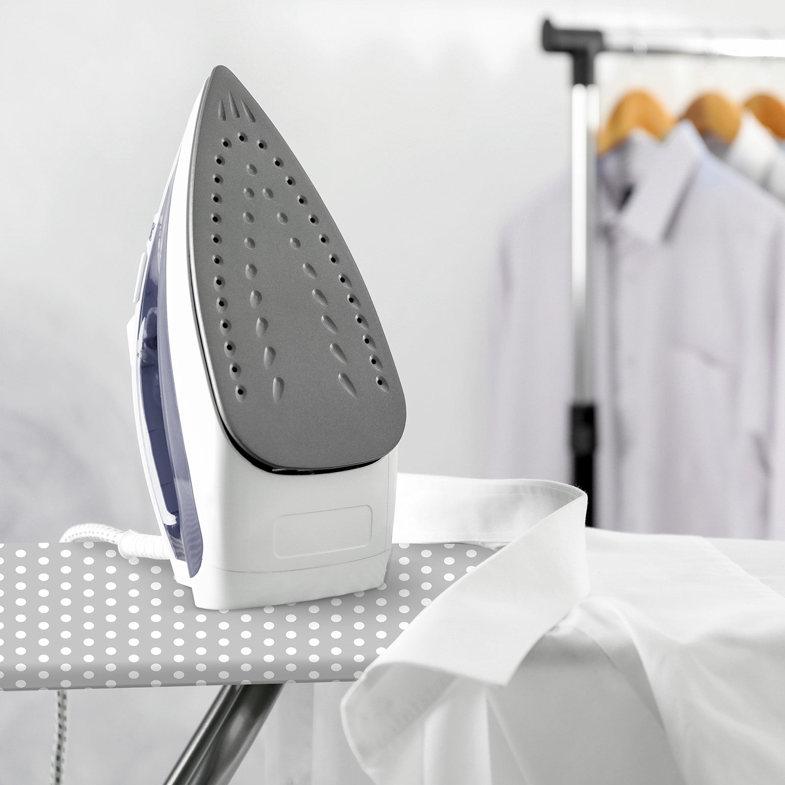 Cotty Home Ironing Board Cover – Extra Thick, Heat Reflective, Snug Fit, 15x54 inches, Gray Spotted