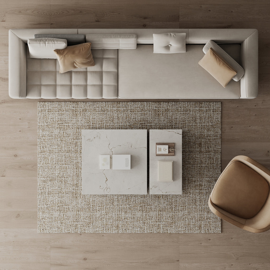 Cotty Home Superior Washable Rug – Ultra Thin, Non-Slip, Foldable, Multi-Size, Modern Beige