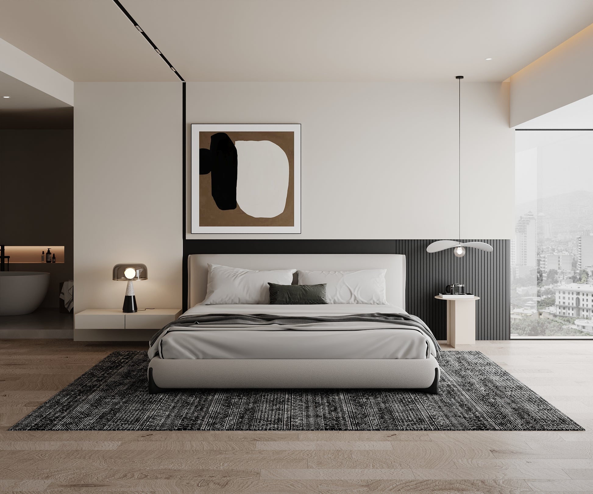 Cotty Home Superior Washable Rug – Ultra Thin, Non-Slip, Foldable, Multi-Size, Moroccan Black