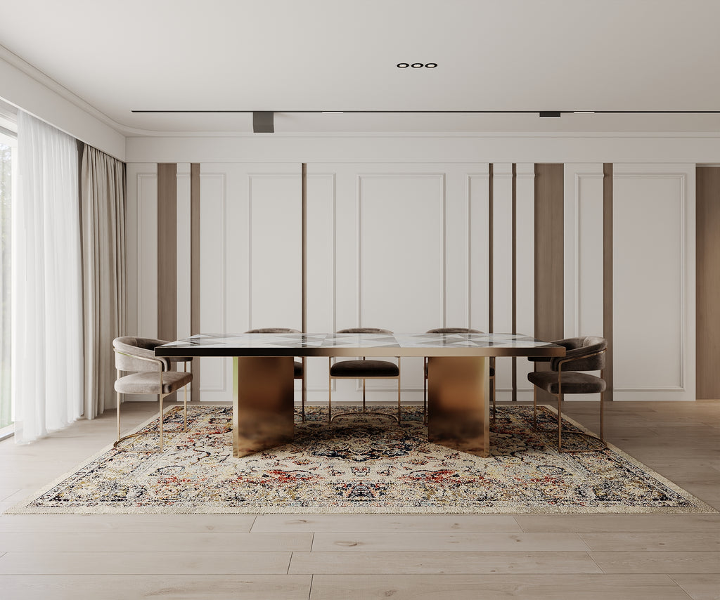 Cotty Home Superior Washable Rug – Ultra Thin, Non-Slip, Foldable, Multi-Size, Oriental Beige