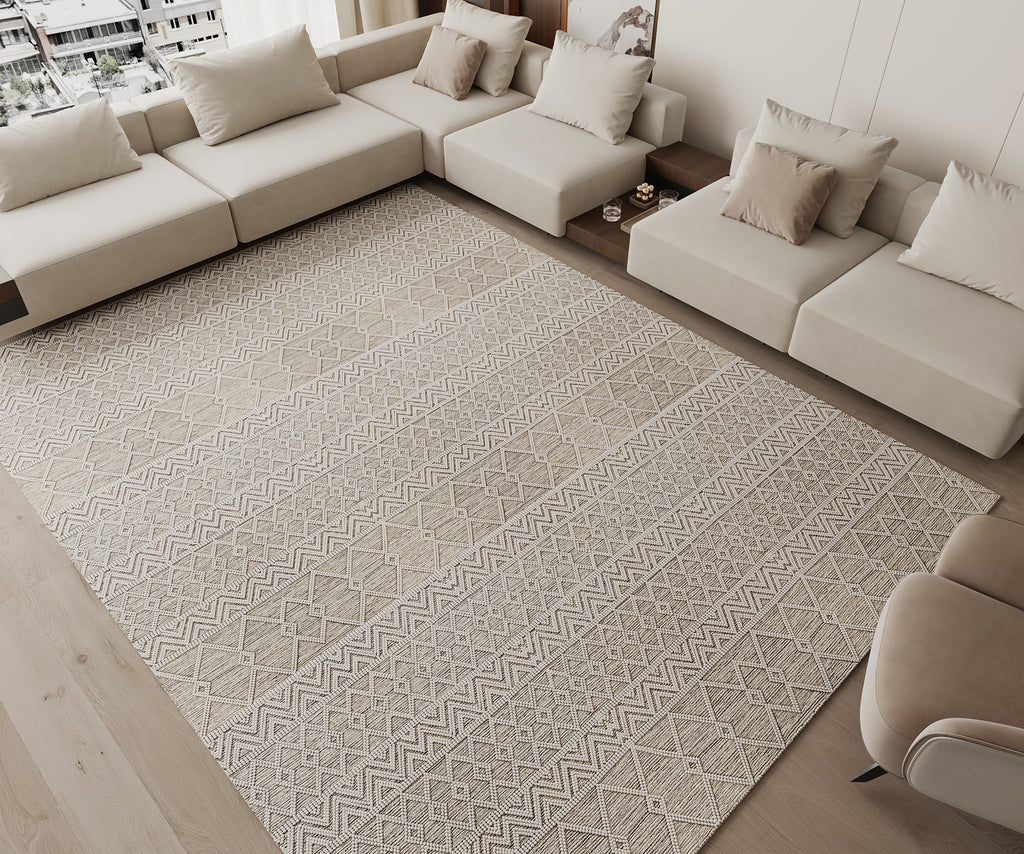 Cotty Home Superior Washable Rug – Ultra Thin, Non-Slip, Foldable, Multi-Size, Moroccan Beige