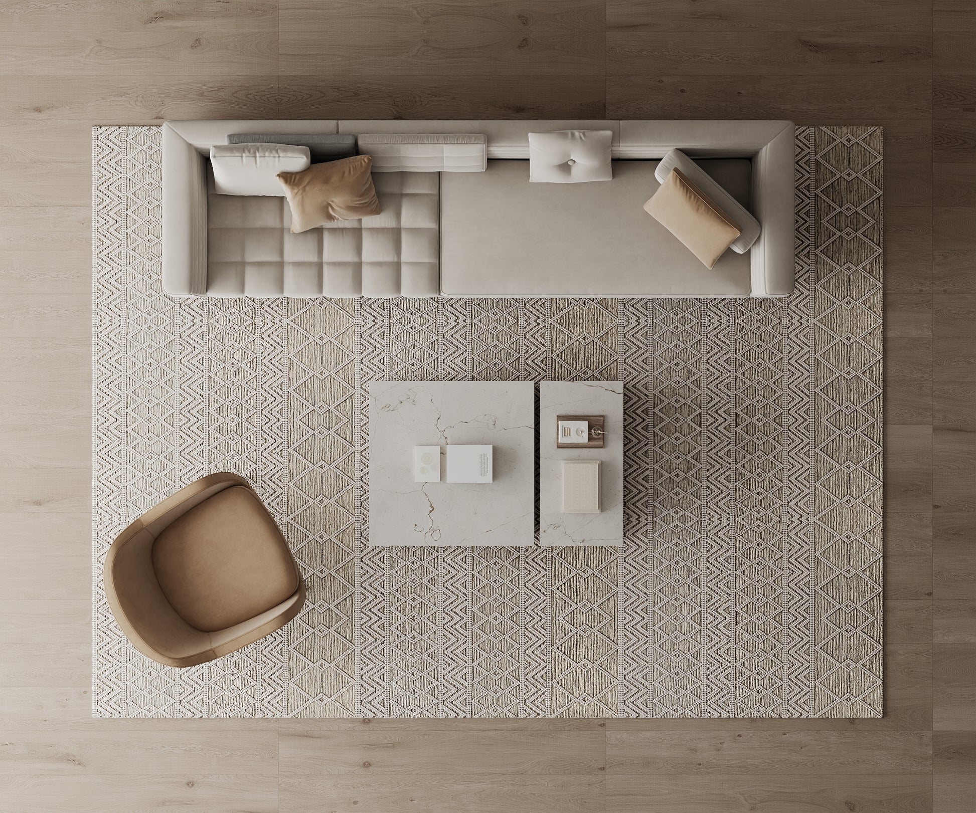 Cotty Home Superior Washable Rug – Ultra Thin, Non-Slip, Foldable, Multi-Size, Moroccan Beige